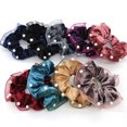 thumbnail image 4 of 9PCS Cheveux Scrunchies Mode Solide Couleur Perles Créatif Cheveux Cravate Ponytail Titulaire, 4 of 10