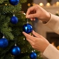 thumbnail image 4 of Ball Ornament Glossy Finish Decorative Sphere Multi‑Surface Style for Christmas Tree Holiday Decoration, 4 of 7