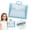 A, variant on Plastic Expanding File Folder with Handle, Portable Transparent Document Organizer for Letter, Briefcase-Style Accordion Case, Mesh Pocket, Heavy Duty for Home, Office & School (Blue A)