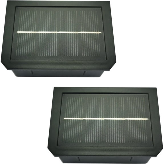 THESG-2 Pack Solar Light Replacement Top for Outdoor Fence Lights and Wall Lights, Solar Light Inserts 10Lumens Waterproof, 2 Lighting Mode - Color Changing and Warm White