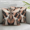 thumbnail image 3 of Qinduosi Bird Flock Pillow Case Throw Pillow Cover Asian Cushion Cover Bird Flock Accent Pillowcase Home Decor for Sofa Living Room Bedroom White, 3 of 5
