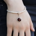 thumbnail image 3 of Happy Halloween Holiday Pumpkin Jack-o-lantern Bats Italian European Style Bracelet Charm Bead, 3 of 4