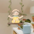 thumbnail image 6 of Kraoden Outdoor Gardening Decoration Pendant, Hand Painted Resin Garden Ornament, Whimsical Swinging Girl Figurine for Indoor and Outdoor Decor, 6 of 6