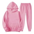 thumbnail image 7 of PINQI Teen Girls Fleece Sweatsuits Lined Warm Plain Hoodies Sweatpants Set 2 Piece Hoodie Sweatshirts Joggers Outfits, 7 of 7