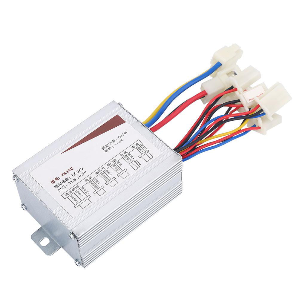 24V 500W Motor Brush Controller For EV Electric Bike Bicycle Scooter E-Bike 