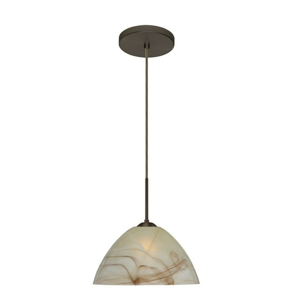 Besa Lighting 1Jt-420183 Tessa 1 Light Cord-Hung Pendant - Bronze