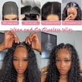thumbnail image 2 of Glueless Bob Wigs Human Hair Pre Plucked Pre Cut Short Curly Human Hair Wigs for Black Women 5x5 HD Lace Closure Deep Wave Wear and Go Glueless Wigs 200% Density (12 Inch), 2 of 7