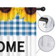 thumbnail image 4 of Blackout Kids Curtains,Home Sunflowers Blue Check Childrens Insulated Curtains Set Of 2,Bedroom Essentials,Toddler Room Decor 52x63in(132x160cm), 4 of 4