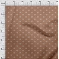 thumbnail image 3 of oneOone Tissu Viscose Georgette Marron Rétro pour Projets de Couture Radio Tissu Imprimé au Mètre 42 Pouces de Large, 3 of 5