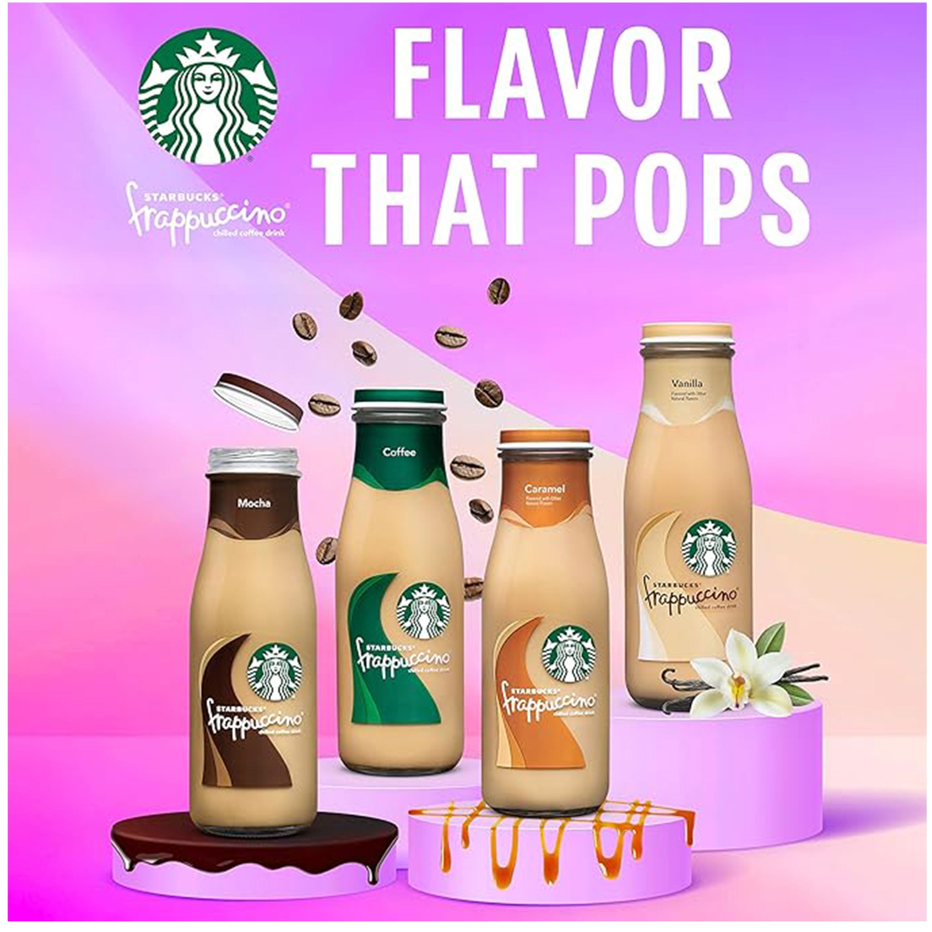 Starbucks Frappuccino Coffee Drink, Caramel Flavor, 13.7 fl oz Bottles (12 Pack)