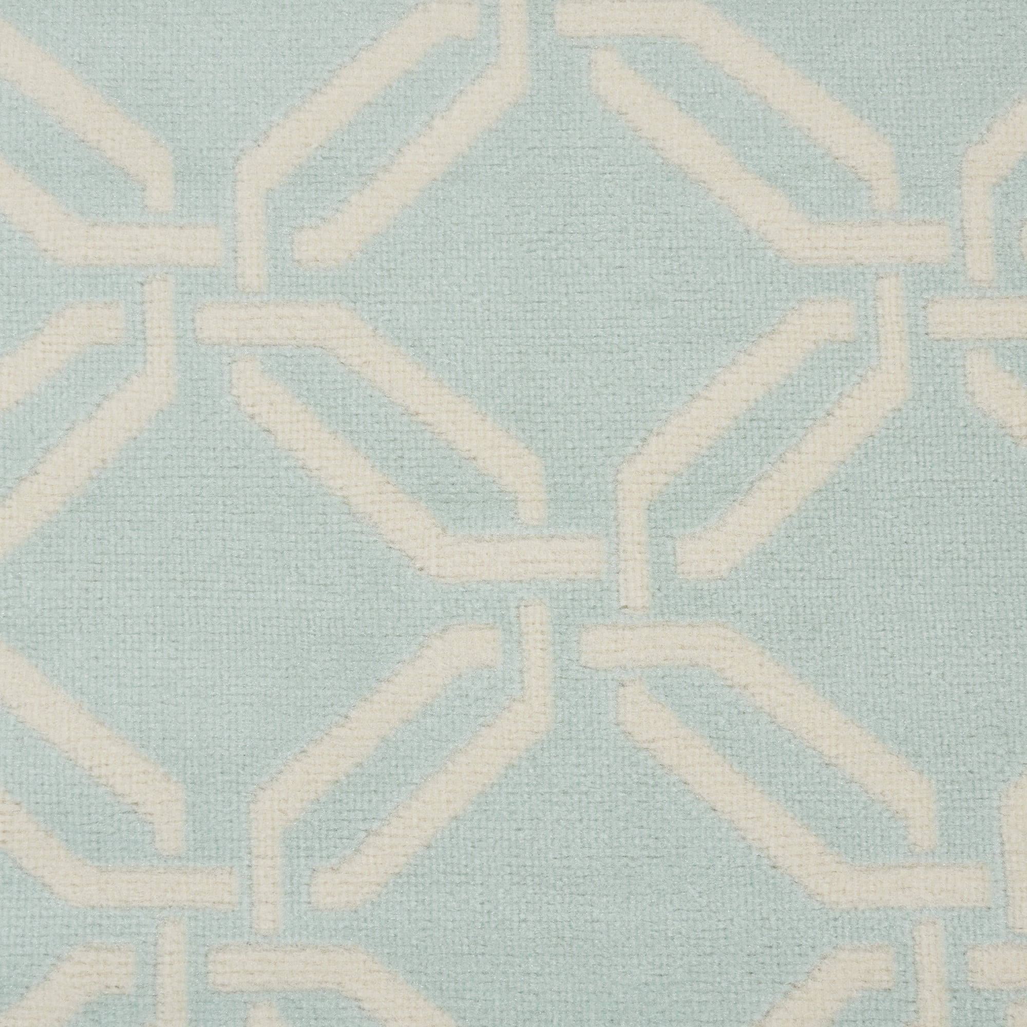 Nourison Bliss Transitional Trellis Green 7'10" x 9'10" Area Rug, (8' x 10')