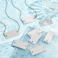 thumbnail image 6 of 30Pcs Stamping Blank Tags Rectangle Engraving Blanks Dog Tag 1x2 inch Connector 201 Stainless Steel Tags Stamping Tag Pendants, 6 of 9