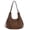 Brown, variant on HUISZJ Faux Suede Crescent Crossbody Bag, Adjustable Shoulder Strap Crossbody, Faux Suede Underarm Bag for Women Travel Work (Brown)