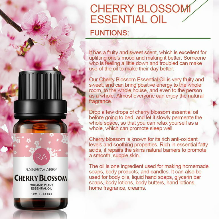 Cherry Blossom Essential Oil 100% Pure Organic Therapeutic Grade