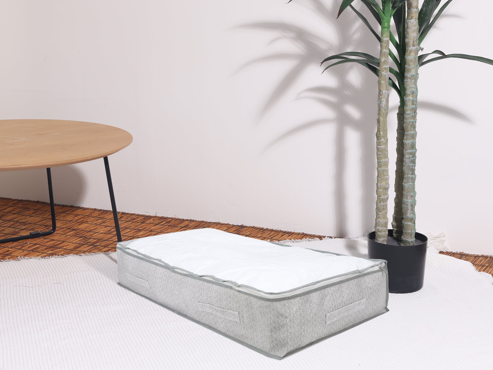 Unique Bargains 1 Pack Clothes Storage Bags Moving Bags Gray 39.5*19.5*7in