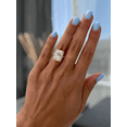 thumbnail image 4 of ESTE ORIGIN 4Ct Radiant Lab-Grown Diamond Halo Ring with Pavé Band in 10K Rose Gold for Women, 4 of 8
