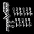 thumbnail image 1 of HUGFEGWE Hidden Valance Clips 12 Pcs 2.1” Clear Plastic Window Blind Clips Holder Hidden Valance Retainer Valance Clips for Horizontal Blind Valance CA919-80721, 1 of 5