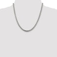 thumbnail image 4 of 925 Sterling Silver Box Chain Styles Necklace 5.2 mm Round 20 inch, 4 of 4