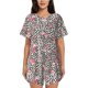 thumbnail image 1 of Balery Rose Mix Leopard 3 Conjunto de Pijama para Mujer con Estampado, Dos Piezas de Manga Corta y Shorts, Ropa de Dormir Suave con Cuello Redondo y Bolsillos-X-Large, 1 of 6