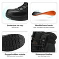 thumbnail image 4 of NORTIV 8 Wide Width Steel Toe Boots for Men Safety Industrial & Construction Military Work Boots Slip Resistant, 4 of 6