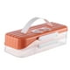 thumbnail image 4 of Caja para donas y galletas, portátil, apilable, multiusos, gran capacidad, para alimentos 2 capas, 4 of 9