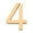 E, variant on Danhjin Gold Digital Signage 7CM Acrylic Number Plates for Elegant and Stylish Decor Digital Signage