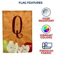 thumbnail image 5 of America Forever Fall Thanksgiving Monogram House Flag Letter Q 28 x 40 inches Double Sided, Apple Pear Autumn Harvest Seasonal Outdoor Decor, Holiday Outside Yard Decorations, 5 of 5