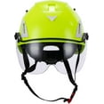 thumbnail image 6 of Land Helmets AeroPro Arborist Safety Helmet with Visor – ANSI Z89.1 Type 1 Class C Vented - Hard Hat for Fall Protection, Arborist & Technical Rescue - Green with Clear Visor, 6 of 10