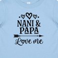 thumbnail image 4 of Inktastic Nani and Papa Love Me Boys or Girls Baby T-Shirt, 4 of 5