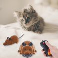 thumbnail image 1 of Ratón De Simulación Wireless Electric Rc Flocado Rat Toys Pet Cat Ratón De Control Remoto (Marrón), 1 of 7