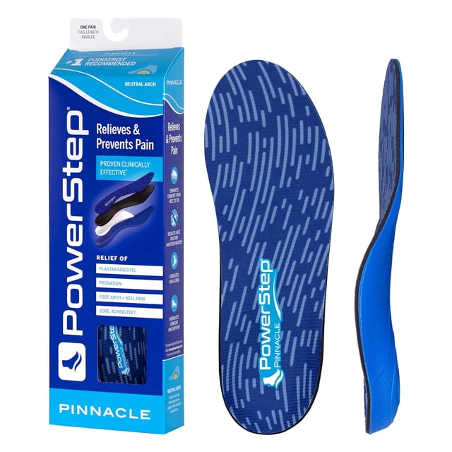 Plantillas PowerStep Pinnacle Orthotics para aliviar la fascitis plantar