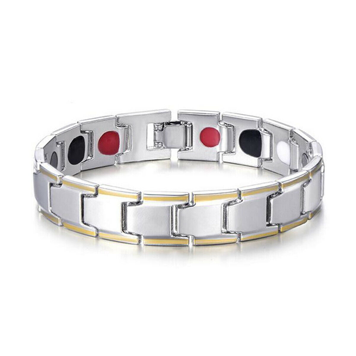 Copper Alloy Magnetic Healthy Care Stone Therapeutic Energy Healing Bracelet  | Groupon