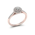 thumbnail image 2 of 1/2 Carat T.W. Diamond 10kt Rose Gold Double Halo Engagement Ring, 2 of 5