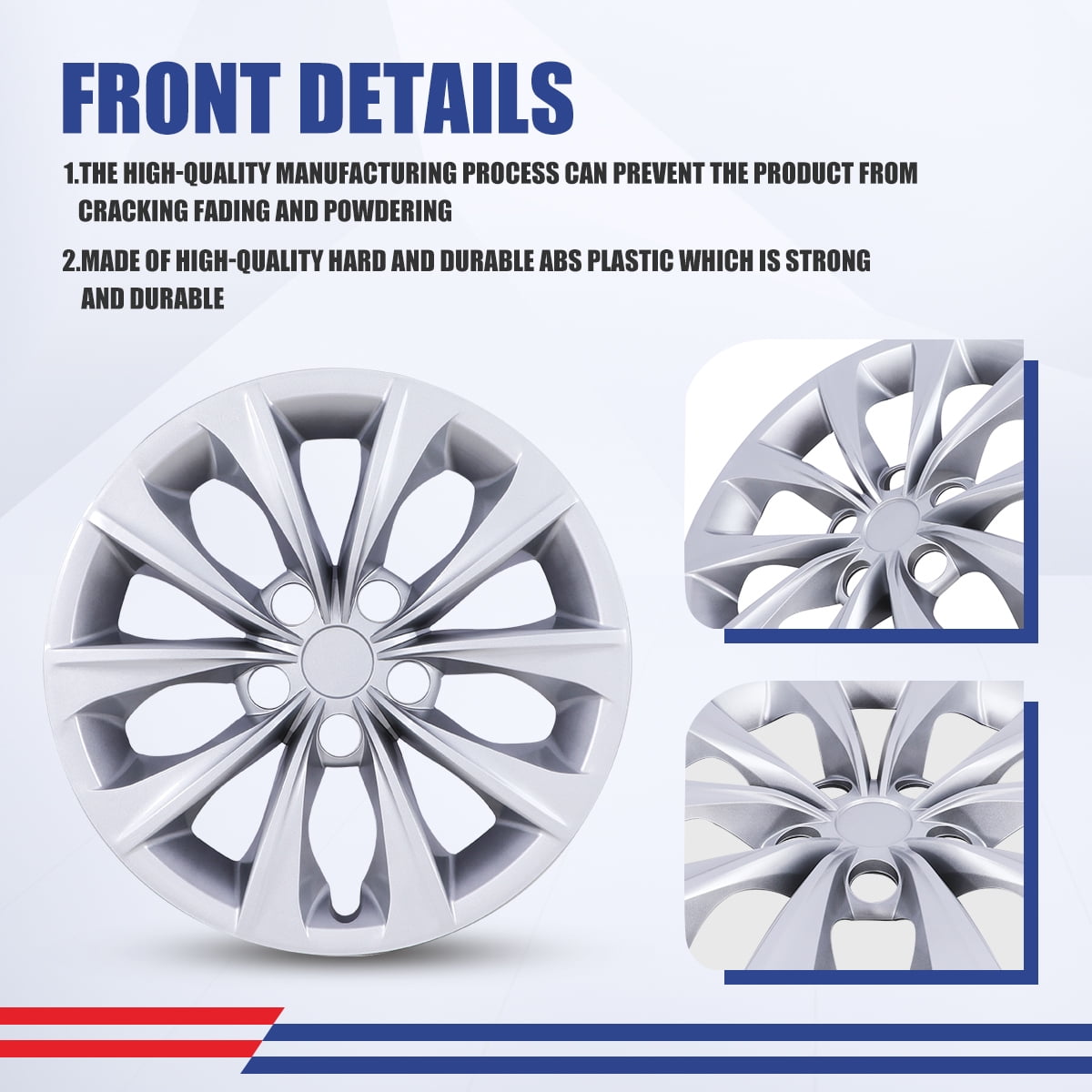 (Set of 1) 16 inch Hubcaps Wheel Rims Cover for 2015-2017 Toyota Camry / 2015-2017 Toyota Camry Hybrid