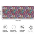 thumbnail image 3 of Red Boho Ethnic Geometric Pattern Bathroom Rugs Mat,Non Slip Microfiber Bathroom Rug,Rubber Backing,Soft Bathroom Mats for Bathroom Floor,Tub and Shower,60x24in(150x60cm), 3 of 5