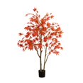 thumbnail image 2 of Eastvita Érable d'Automne Artificiel Arbre d'Automne 3,9 Pi-5,9 Pi Options/fausses Feuilles d'Érable Rouges dans un Pot en Plastique/parfait pour les Fêtes d'Automne/décor Maison/Action de Grâces/célébrations de Récolte, 2 of 4