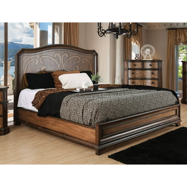 Kian Transitional Wood Panel Bed Queen, How To Cut Bed Frame