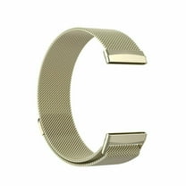 FIEWESEY Compatible with Fitbit Versa 3/Versa Sense/Versa Sense 2 Bands, Magnetic Stainless Steel Milanese Loop Watch band Metal Replacement Strap Bracelet Wrist Band for Men/Women(Gold)