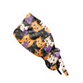 thumbnail image 2 of Scrub Caps Women Nurse Surgical Hat with Buttons | Adjustable Bouffant Hats Working Cap Ponytail Tie Back, 2 of 6