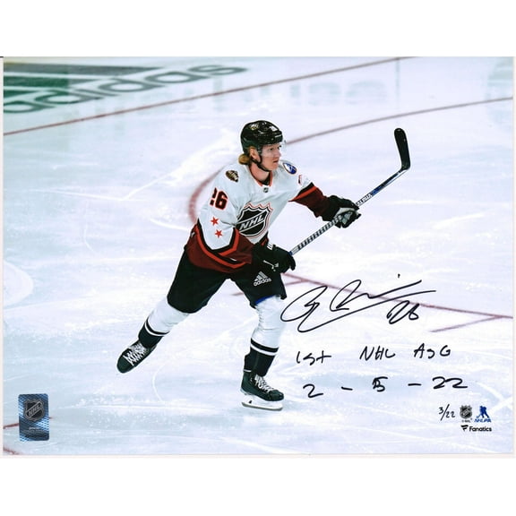 Rasmus Dahlin Buffalo Sabres Autographed 11" X 14" 2022 All-Star Game Skating Photograph with "1st NHL ASG 2/5/22" Inscription - Limited Edition of 22 - Fanatics Authentic Certified