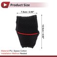 thumbnail image 4 of Funda de Pomo de Cambio de Marcha Única Bargains Universal para Coche SUV Camión RV Protector de Mango de Cambio de Palanca en Forma de T de Gancho y Bucle PU Algodón Espacial Negro Rojo, 4 of 7