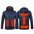 thumbnail image 2 of Dyfzdhu Heated Jacket Women Men Usb Charging Heating Winter Coats Graphene Long Sleeve Plus Size Down Jacket Blue, 2 of 9