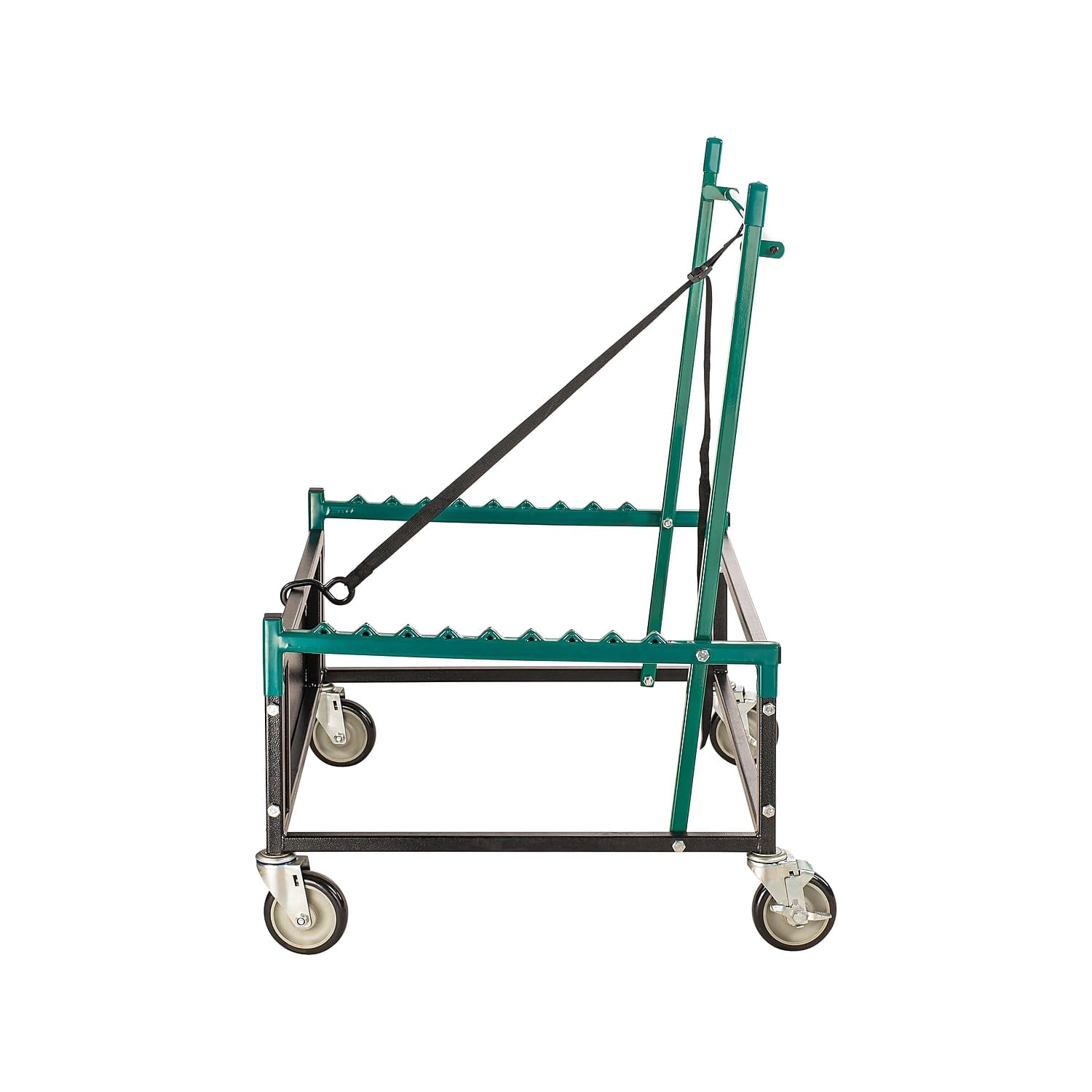 Pemberly Row 4-caster Powder-Coated Steel Metal Table Assist Dolly in Brown
