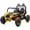 Yellow, variant on Hikiddo 12V 10Ah Ride on Toy, 4WD Kids 2-Seater Electric Ride on Car UTV with Remote, Bluetooth - Green