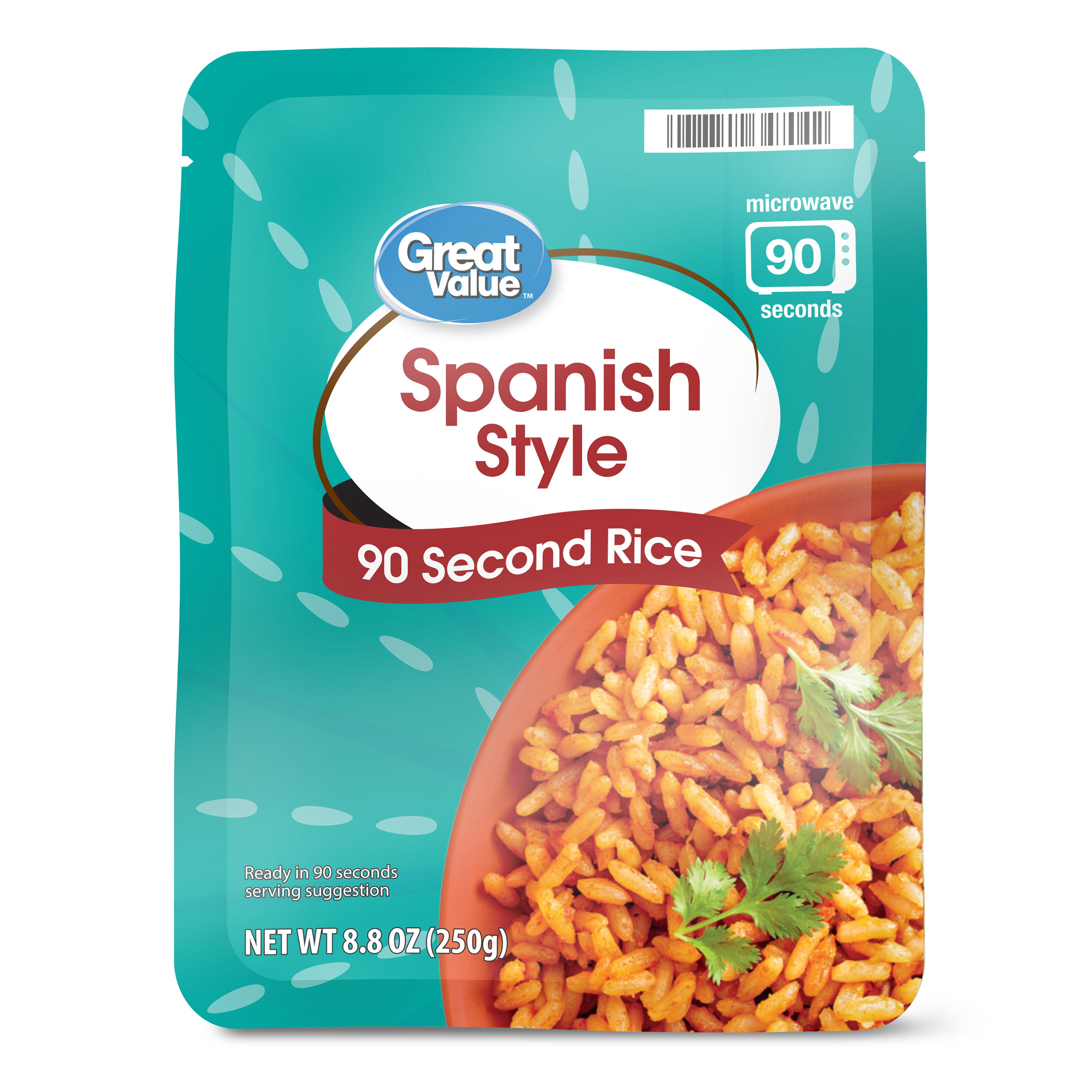 Great Value Spanish Style 90 Second Rice, 8.8 oz - Walmart.com