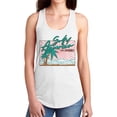 thumbnail image 2 of Vibrant Retro Coastal Design Women's Racerback Tank, 2 of 3
