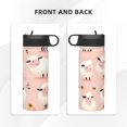 thumbnail image 4 of 18 Oz Insulated Sports Bottle, Outdoor Sports Gym Handheld Portable Casual Stainless Steel Water Bottle, Straw With Lid Cartoon Sheep, 4 of 9