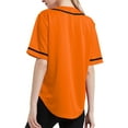 thumbnail image 3 of Ma Croix Women's Baseball Button Down Hip Hop Jersey, 3 of 6