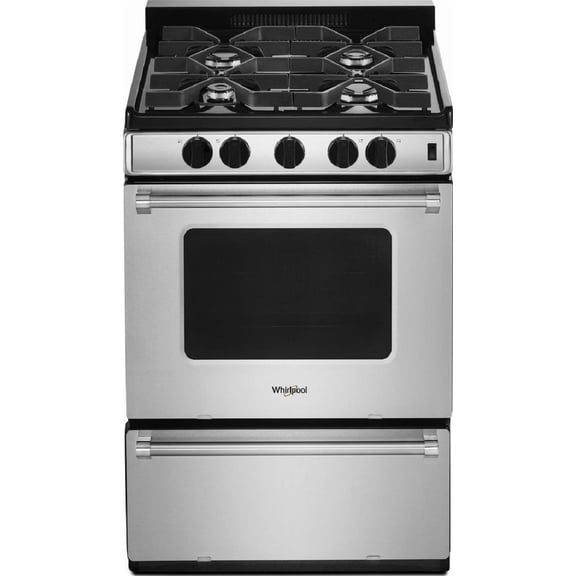 Whirlpool WFG500M4HS 24 Inch Freestanding Gas Range with Sealed Burners
