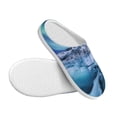 thumbnail image 3 of Daiia Night At Lake Aurora 1 Print Women’s Fuzzy Slippers Memory Foam Lightweight House Shoes Cozy Loafer Flannel House Shoes-37/38, 3 of 7